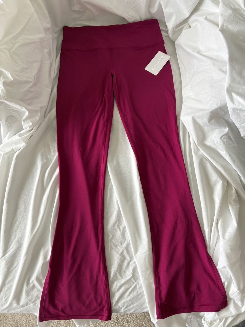 NWT Athleta Elation Split Flare Pants Wildberry XL Tall